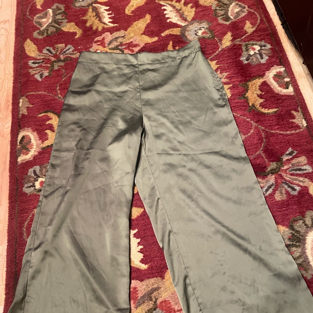 Rachel Zoe Green Cropped Ankle Pants